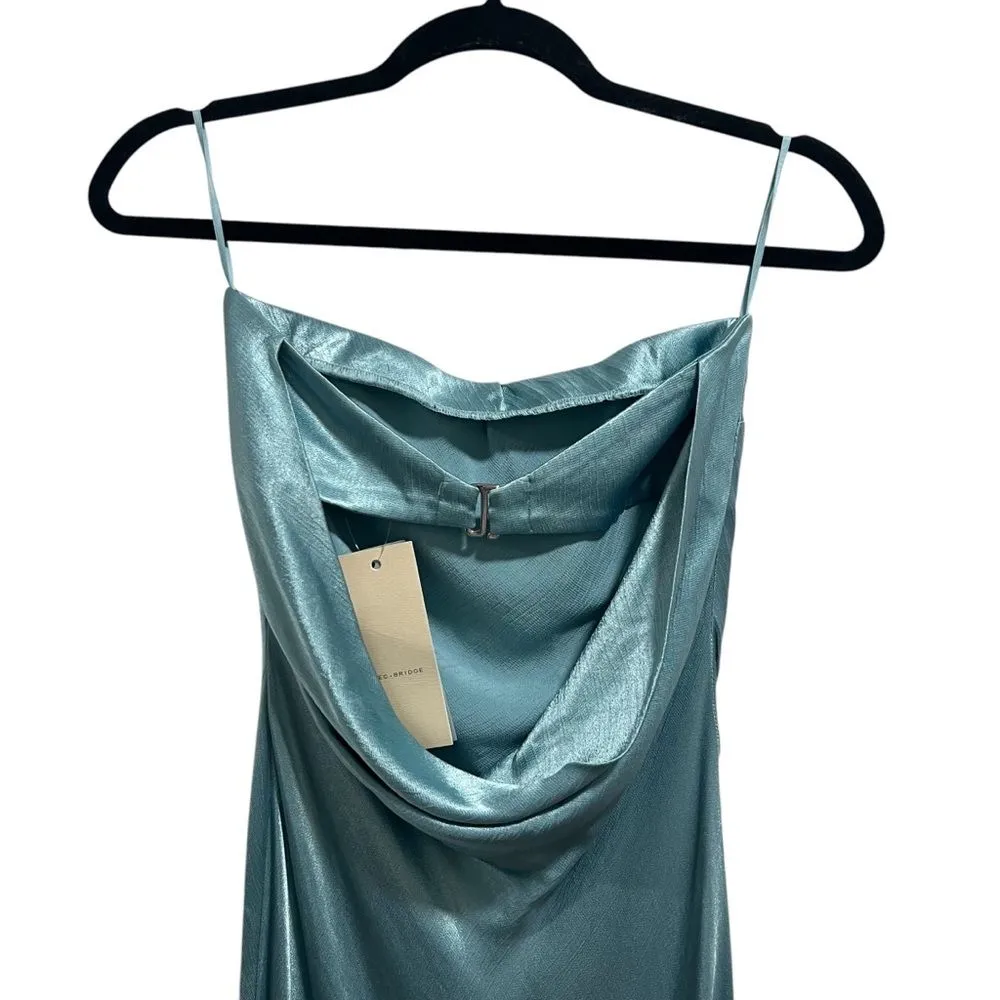 NEW NWT Bec + Bridge Moon Dance Strapless Maxi Dress Seaspray Blue - Image 8