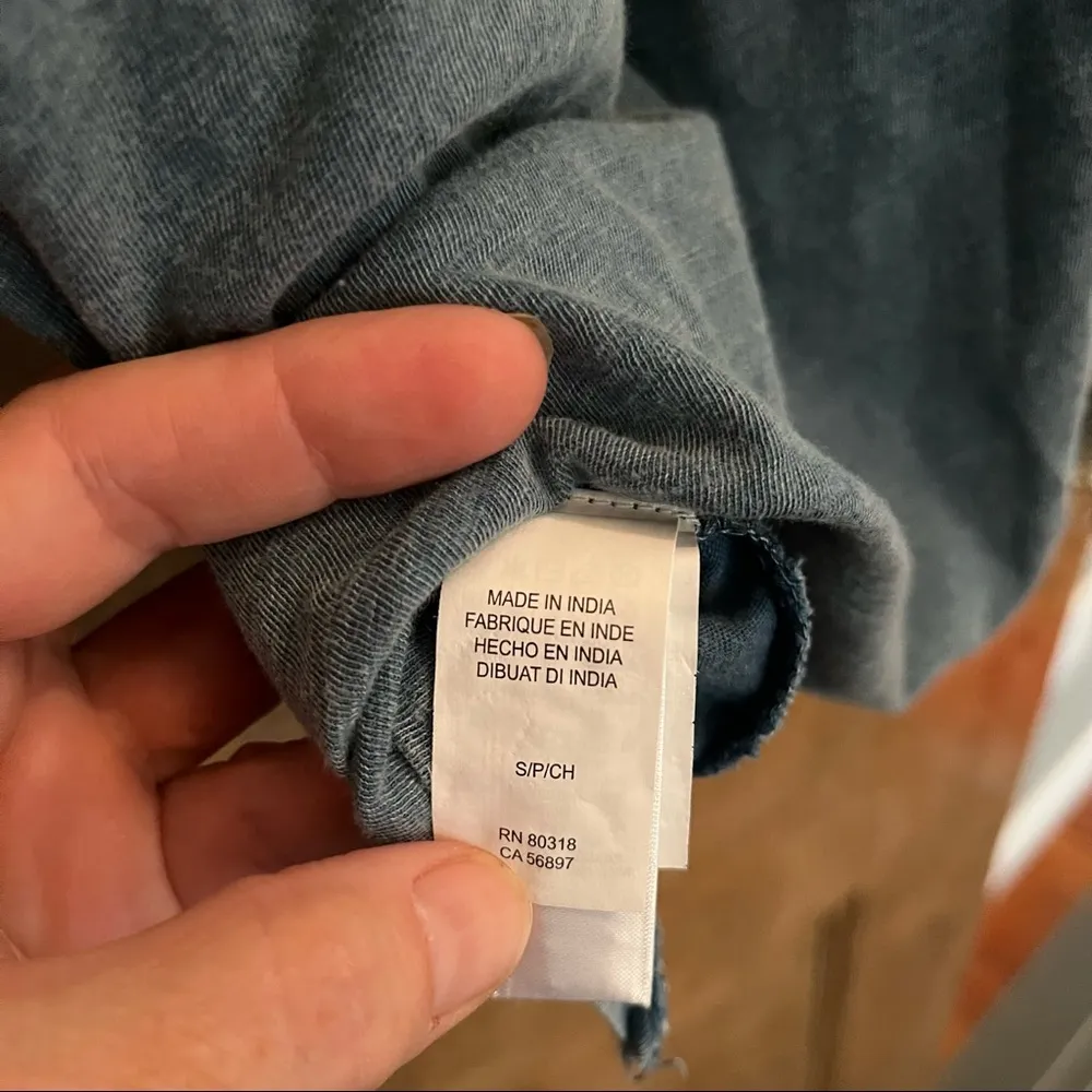 Lucky Brand Chambray Tank with Tassels Small - Image 2