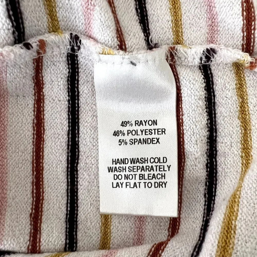 Lulus Terry Multi Striped Twist Open Back Tee - Image 7