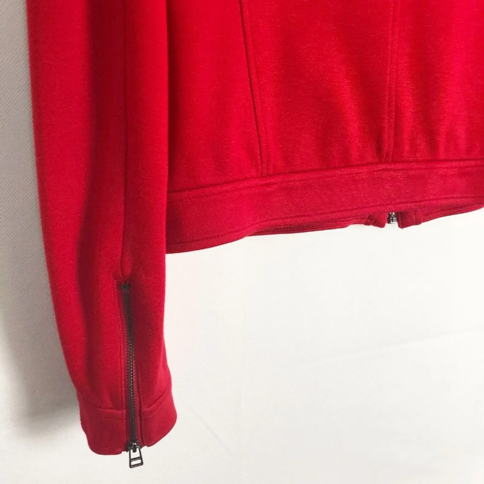 Alfani Women's Red Full Zip Jacket Size 6 - Image 7