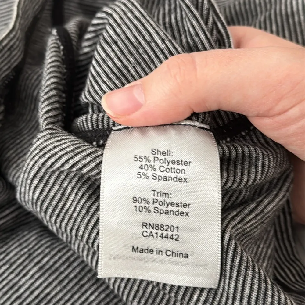 MPG Athletic Vented Running Short Sleeve Gray Orange fitted t - Image 9