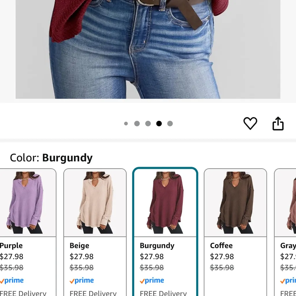 Prettygarden Women's Burgundy top - Image 7