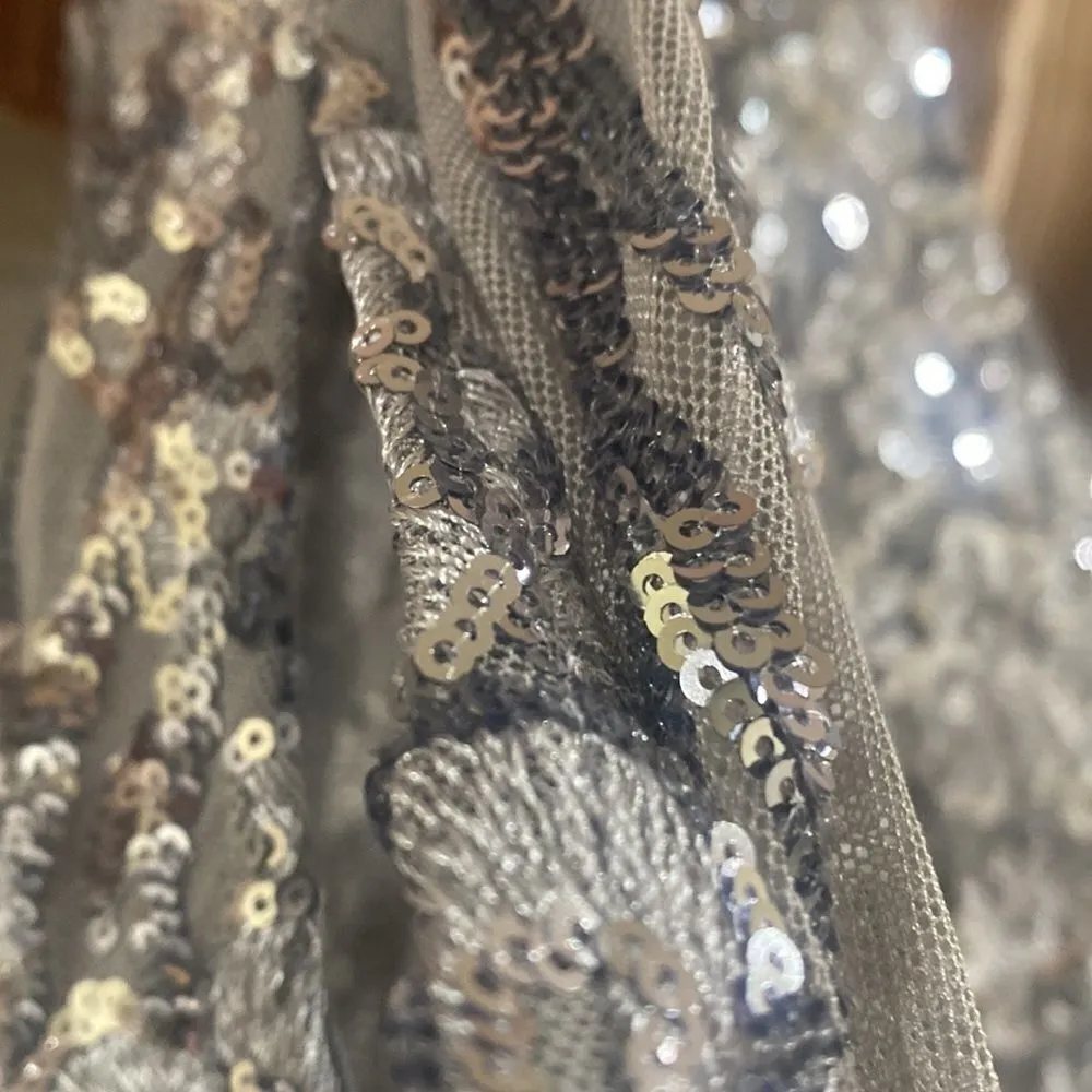 ALEX Evening Stretch Lace Cold Shoulder Gown - Image 10