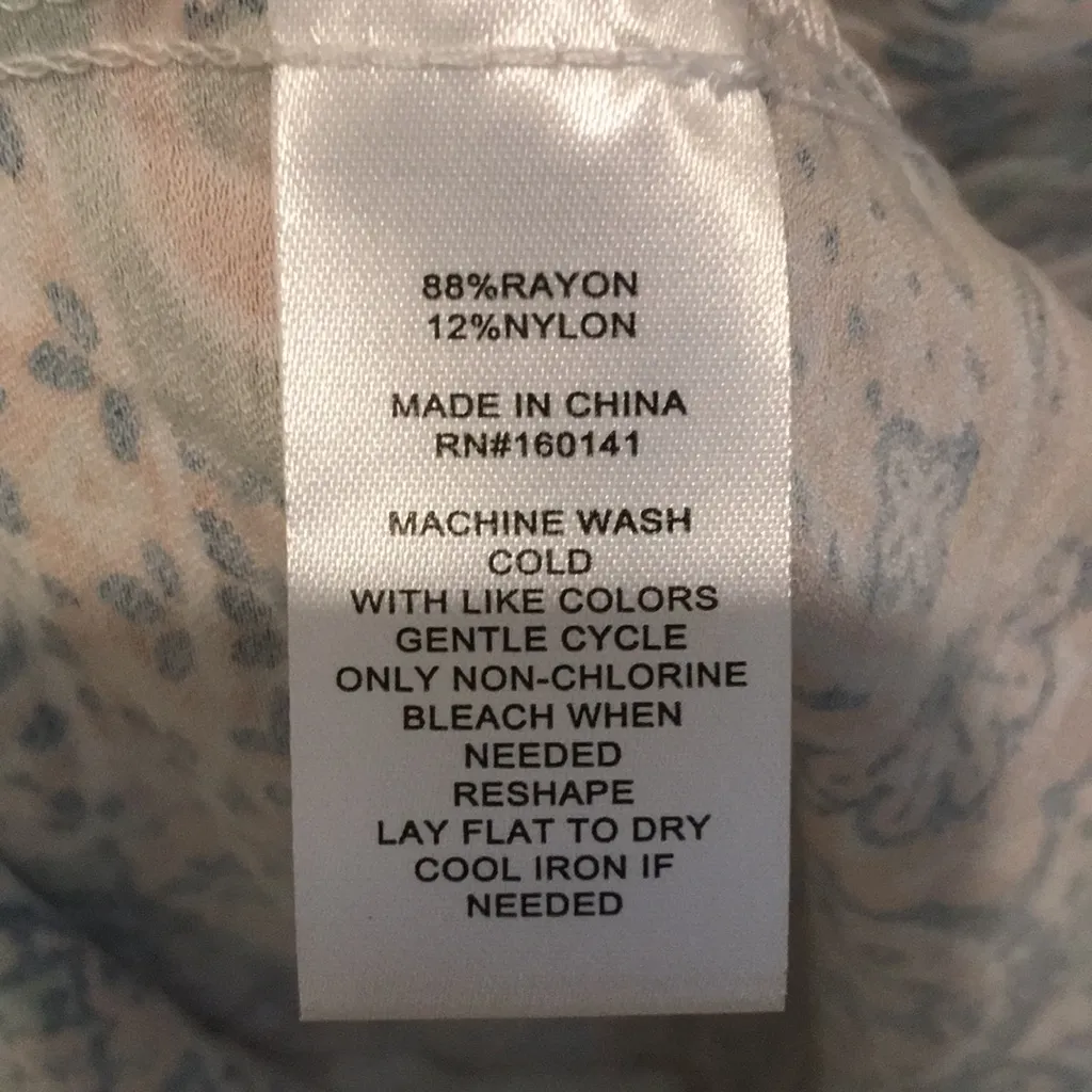 New Women’s 89th & Madison Paisley Print Lightweight Maxi Dress Size 3X Blue - Image 11