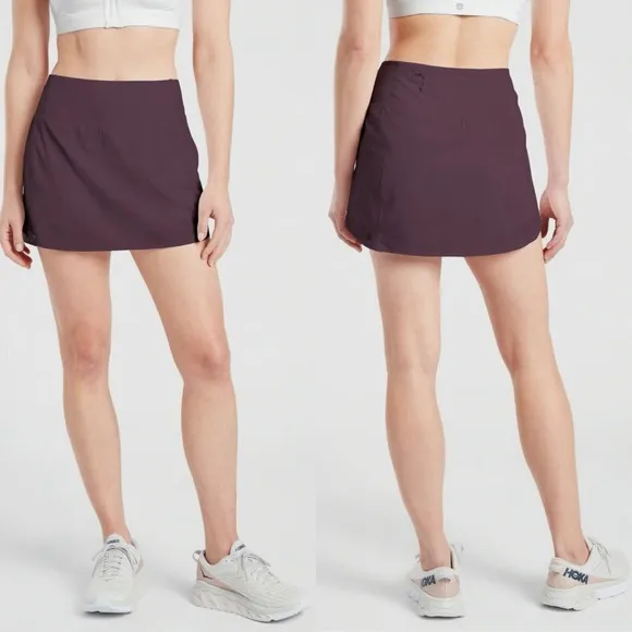 ATHLETA Run With It Skort 14.5” Tennis Running Pickleball Agate Purple Size XL - Image 2