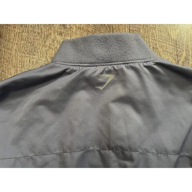 Gymshark Cropped gray Bomber Jacket, size M - Image 7