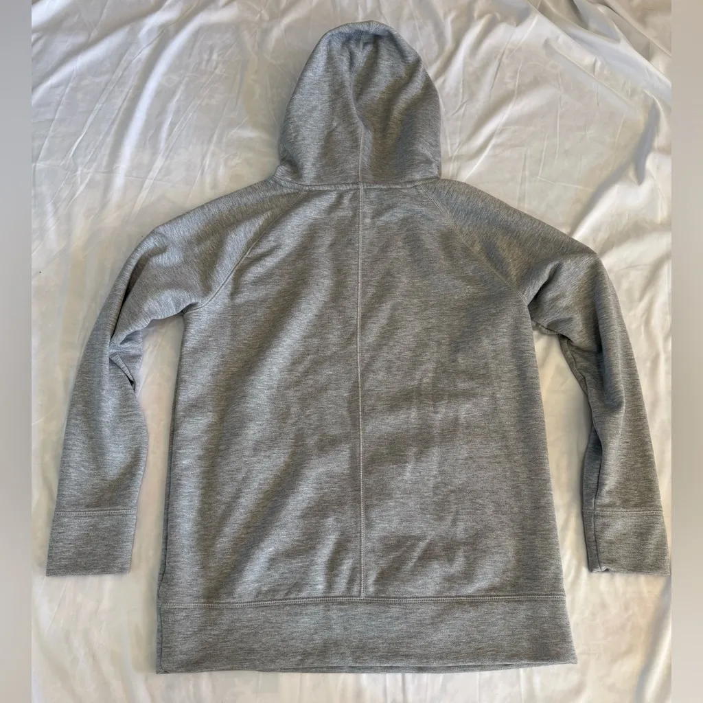 Athleta Gray Oversized Long Sweater Incline Hoodie Small - Image 3