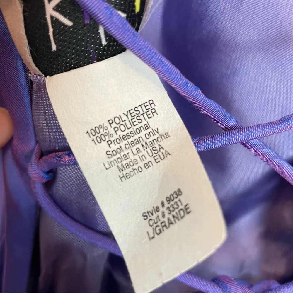 Vintage Y2K Iridescent Dress Tulle Lace-Up Corset Strapless Prom Dance Party Bow - Image 5