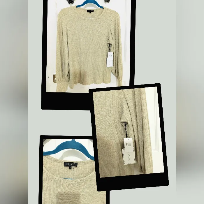 Nordstrom Women's Crew Neck Sweater - Light Tan - Image 2