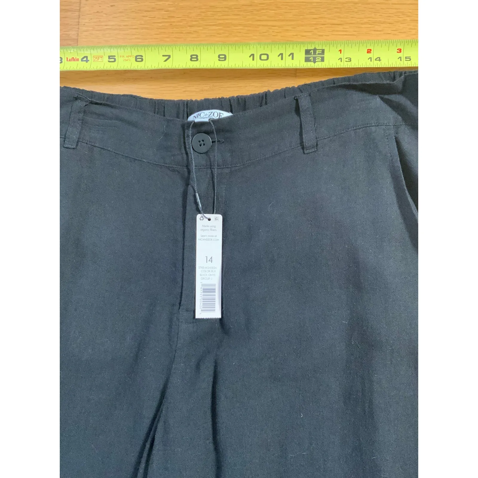 NIC + ZOE 31"‎ RUMBA LINEN WIDE LEG TROUSER NWT SIZE 14 - Image 8