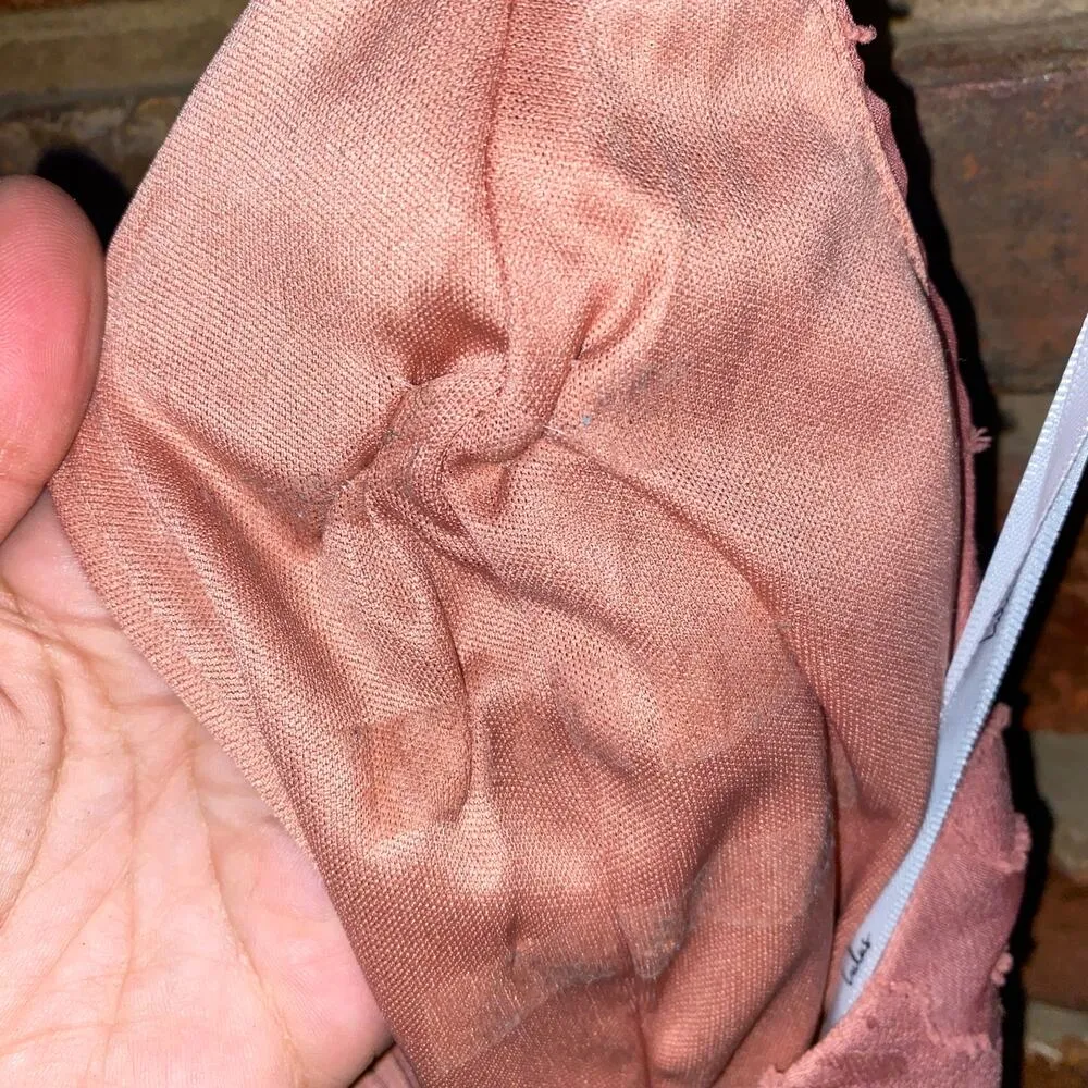 Lulus Days of Beauty Rusty Rose Burnout Floral Surplice Jumpsuit Women's Medium - Image 11