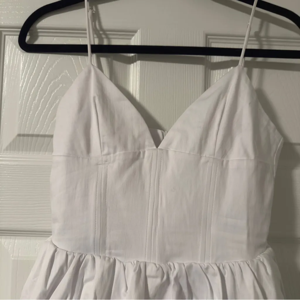 NWT Zara White Bubble Romper Dress Sz S - Image 3