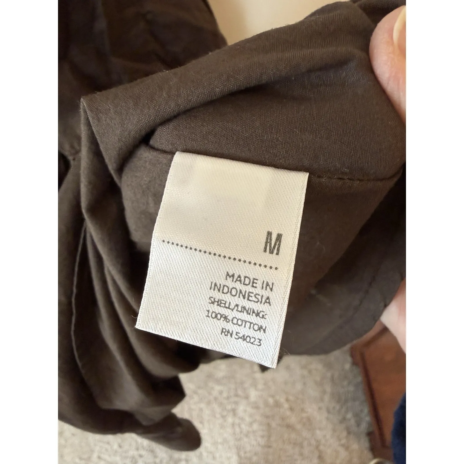 Vintage Y2K Old Navy Lined Tiered Midi Skirt Brown Women's Size M Elastic Waist - Image 6