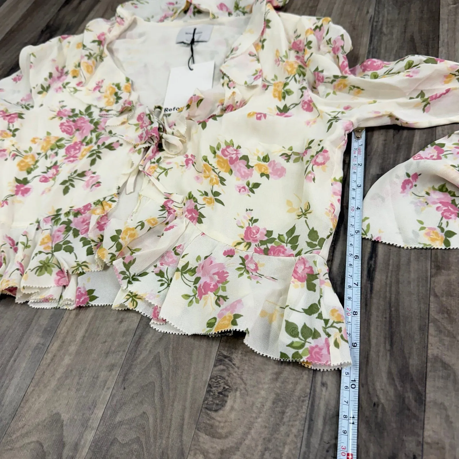 Reformation Julie Two Piece floral flory ruffle set - Image 11