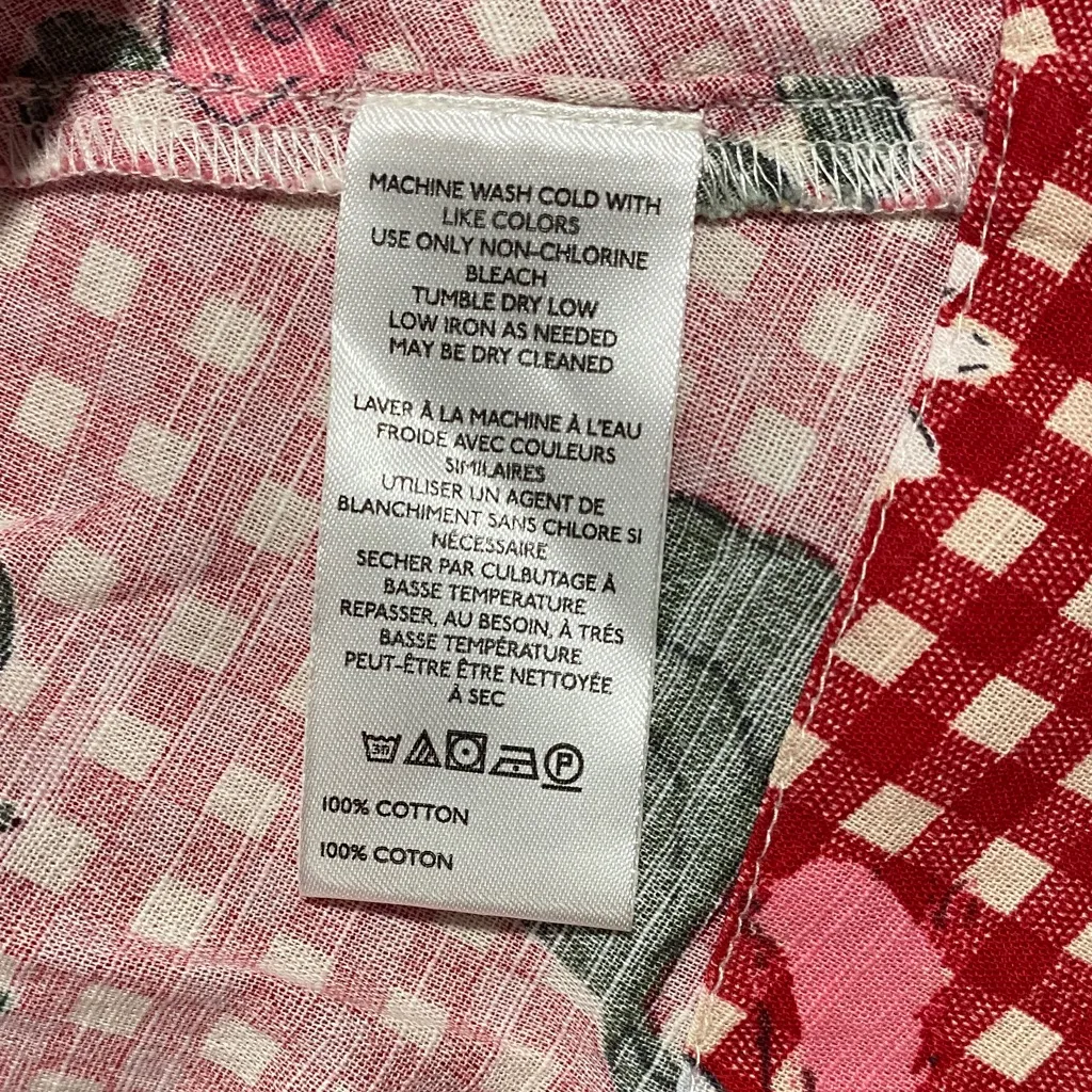 BDG Red Gingham Strapless Dress - Image 12