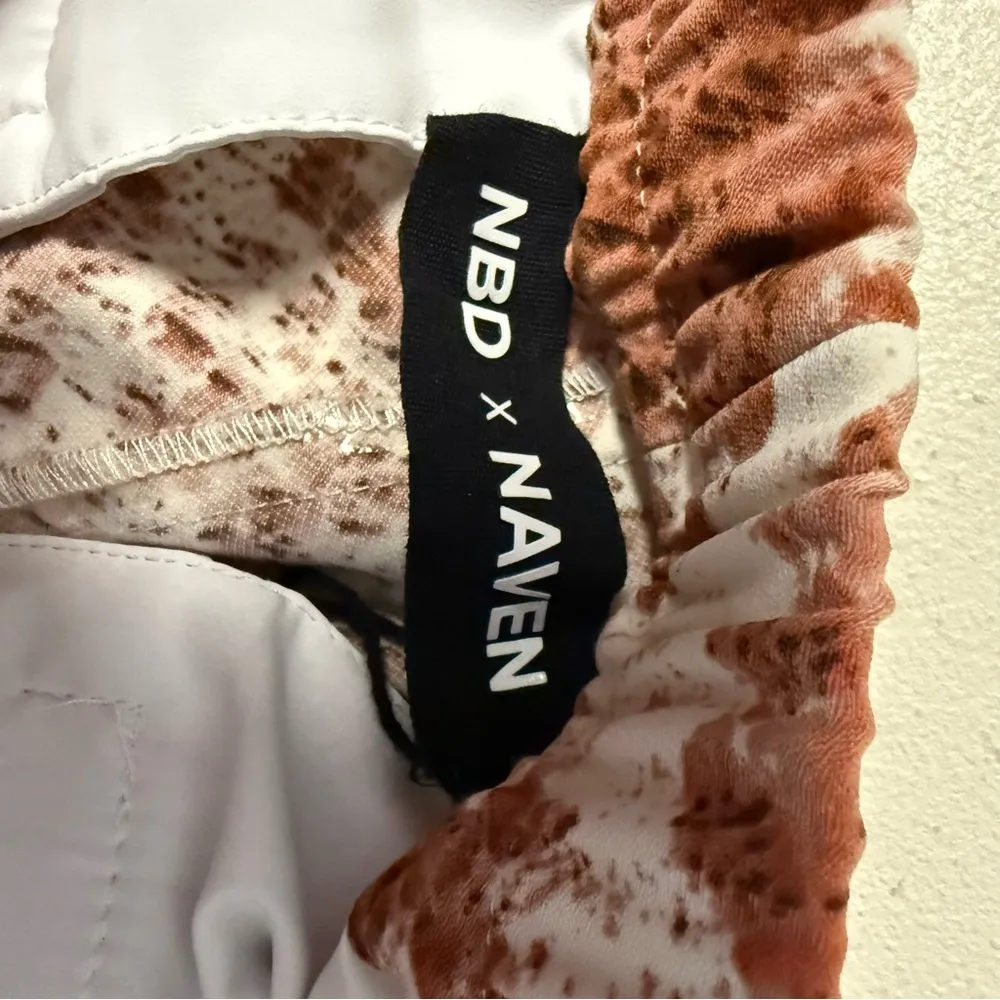 NBD x Naven Anne Pants in Red Snake – Size Medium – Sold at Revolve - Image 7