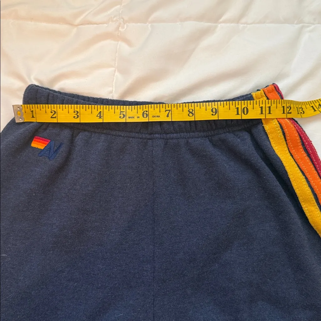 Aviator Nation Stripe Sweatpants, Navy Stripe, Size XS - Image 8