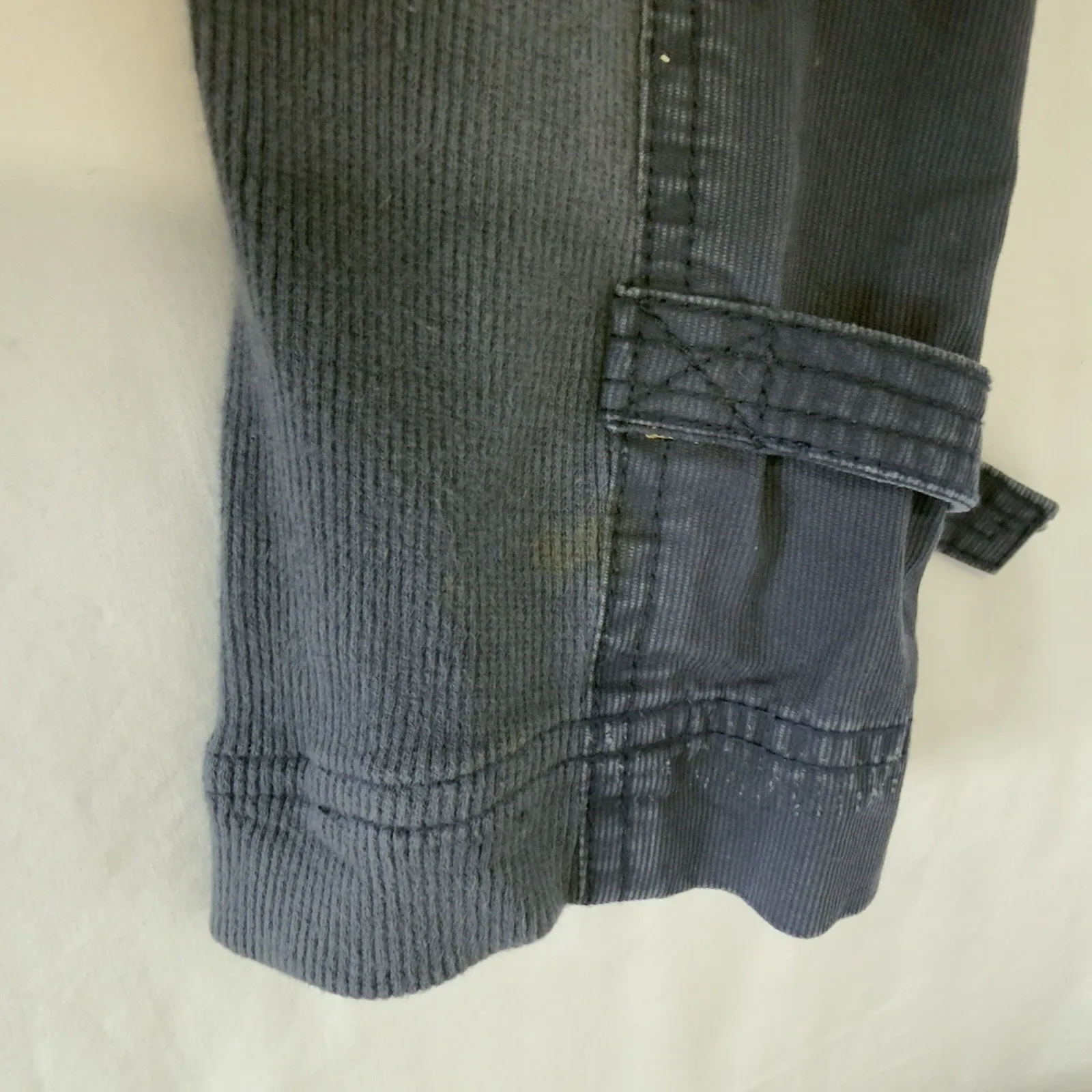 Free People Women’s Blue Military Utility Jacket Coat Long Mock Neck Boho Sz 10 - Image 14