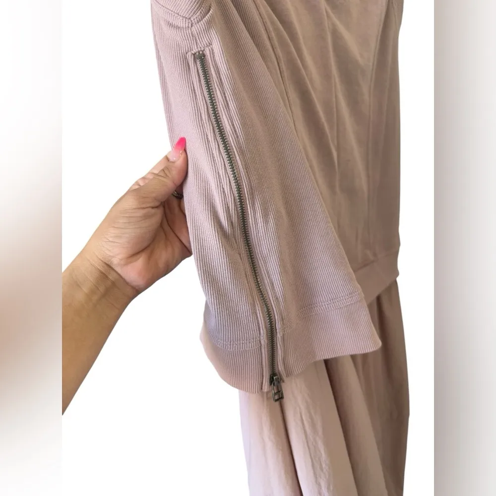 Daily Practice by Anthropologie Layered Short Sleeve Asymmetrical Dress Sz Small - Image 8