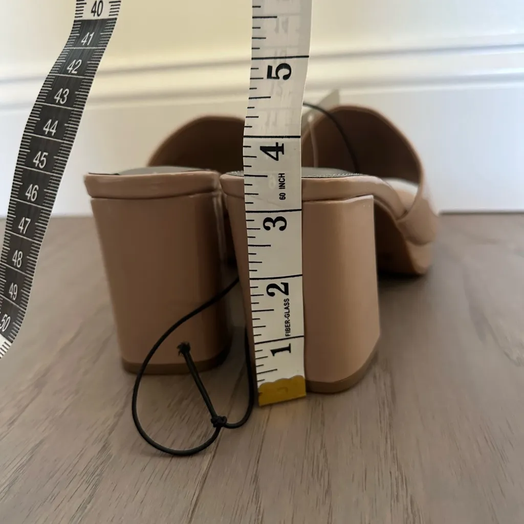 Worthington Nude Patent Platform Block Heel Mules 6.5 - Image 14