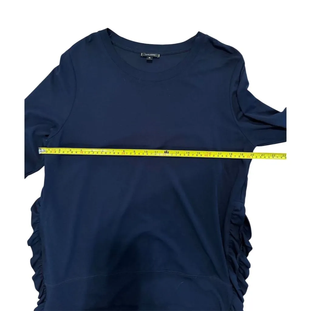 Stella & Dot Women's XL Blue Ruffle Long Sleeve Blouse Casual Top - Image 4