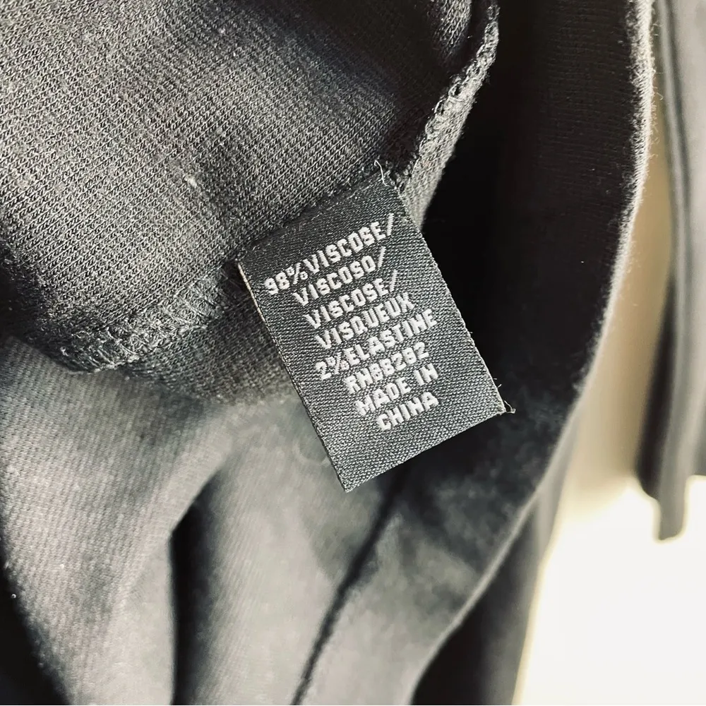 TIBI Anthropologie Mod Minimalist Long Sleeve Black Shift Dress - Image 11