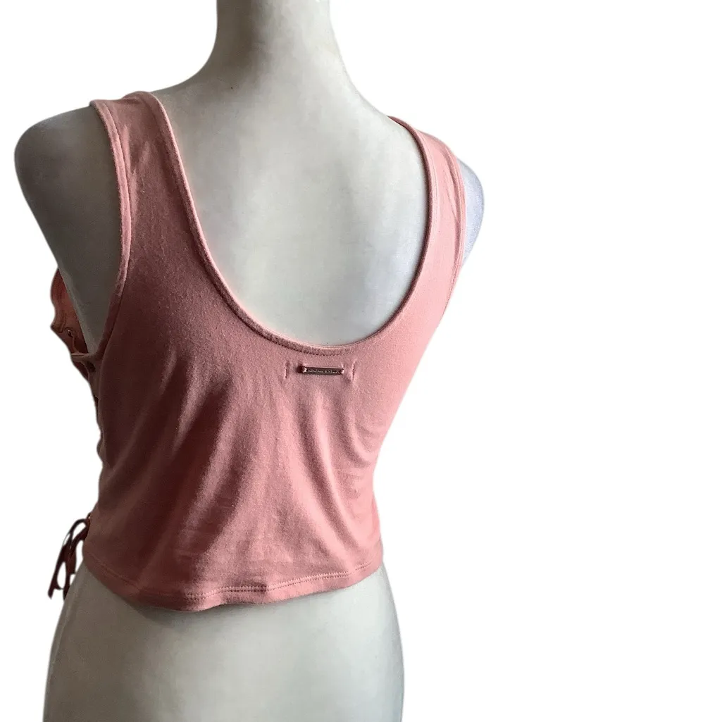 Kendall & Kylie Pink Graphic Crop Top - Image 5