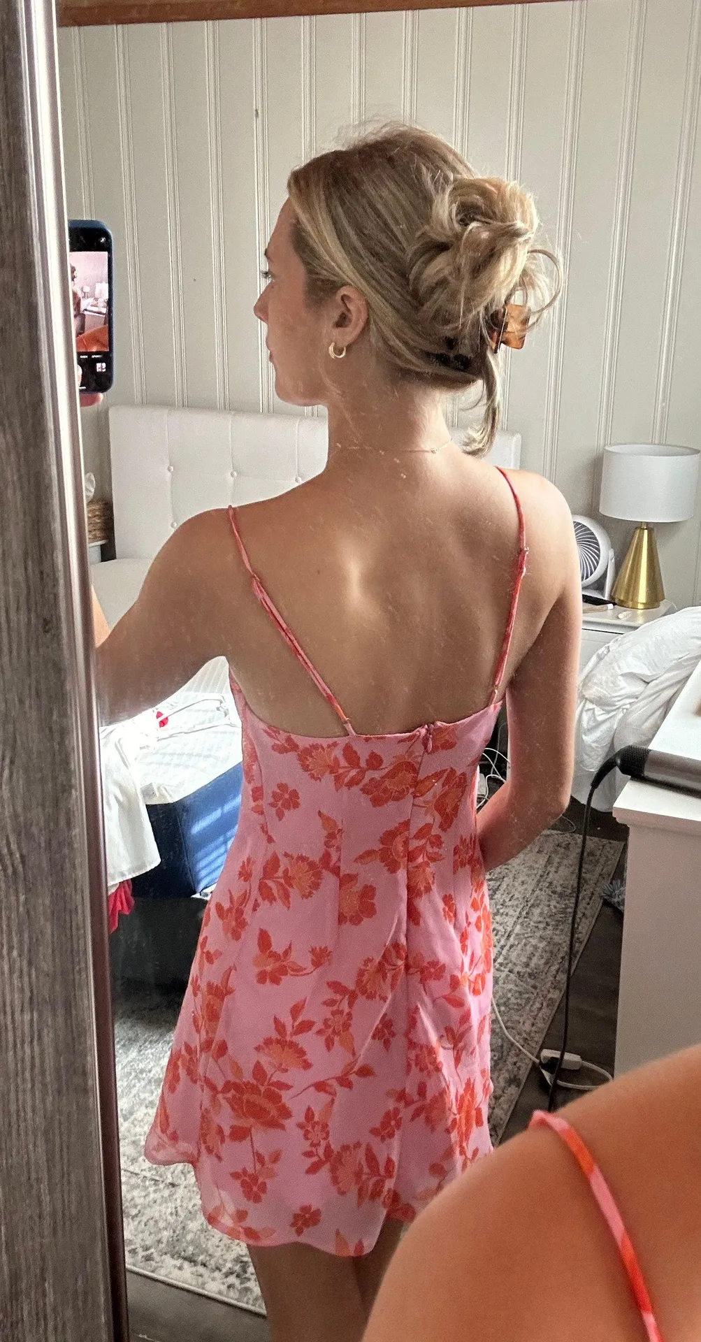 Altar'd State pink and orange mini dress - Image 2