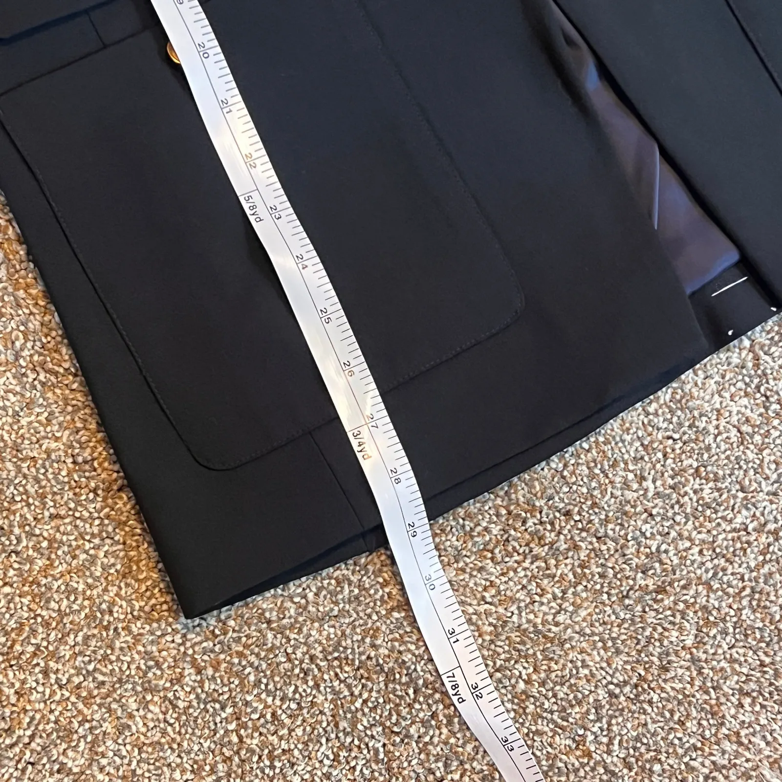 J. Crew Tollegno 1900 Italian Four Season Wool Women's Blazer. Black. 8 Tall - Image 5