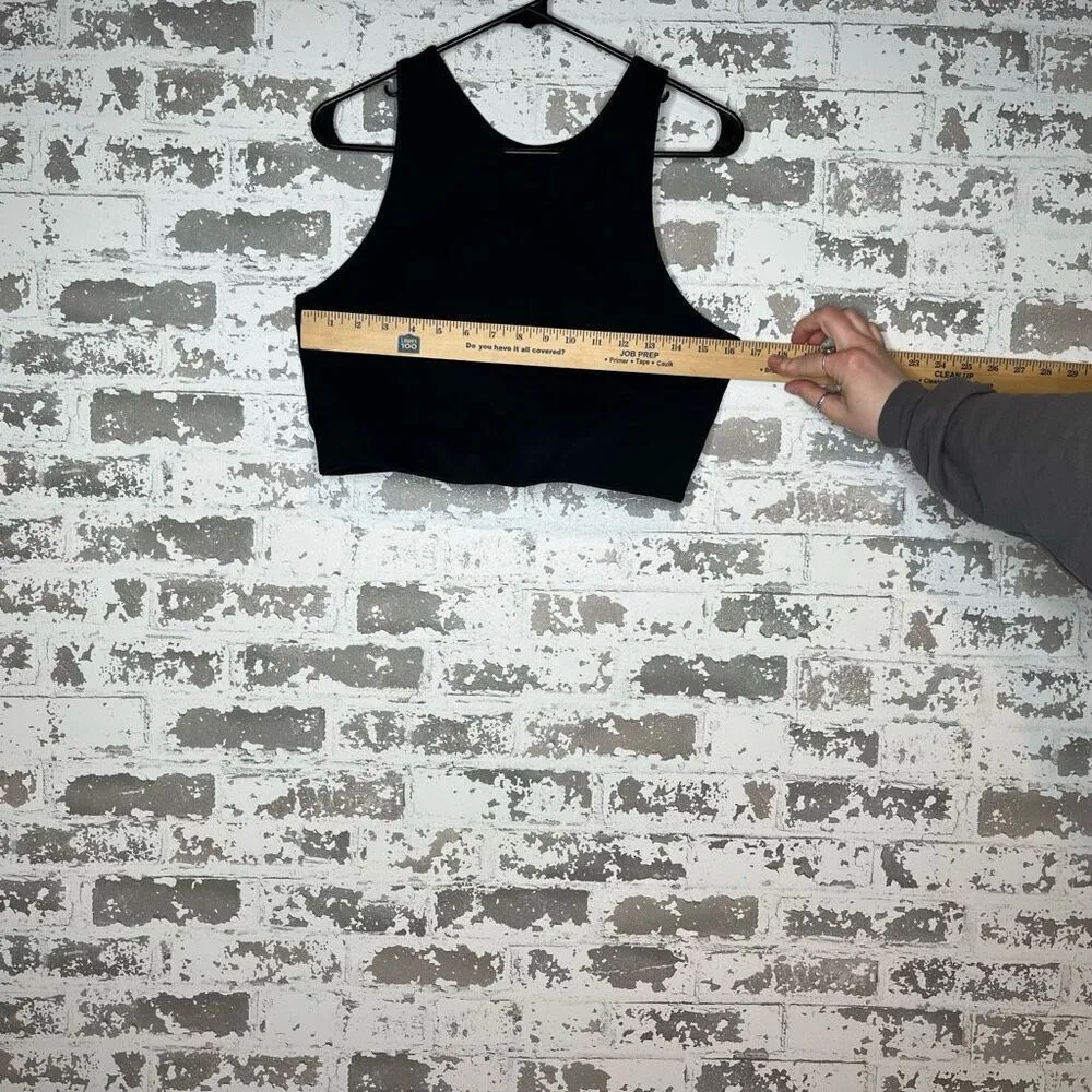 Girlfriend collection | women black sports bra unpadded - Image 3