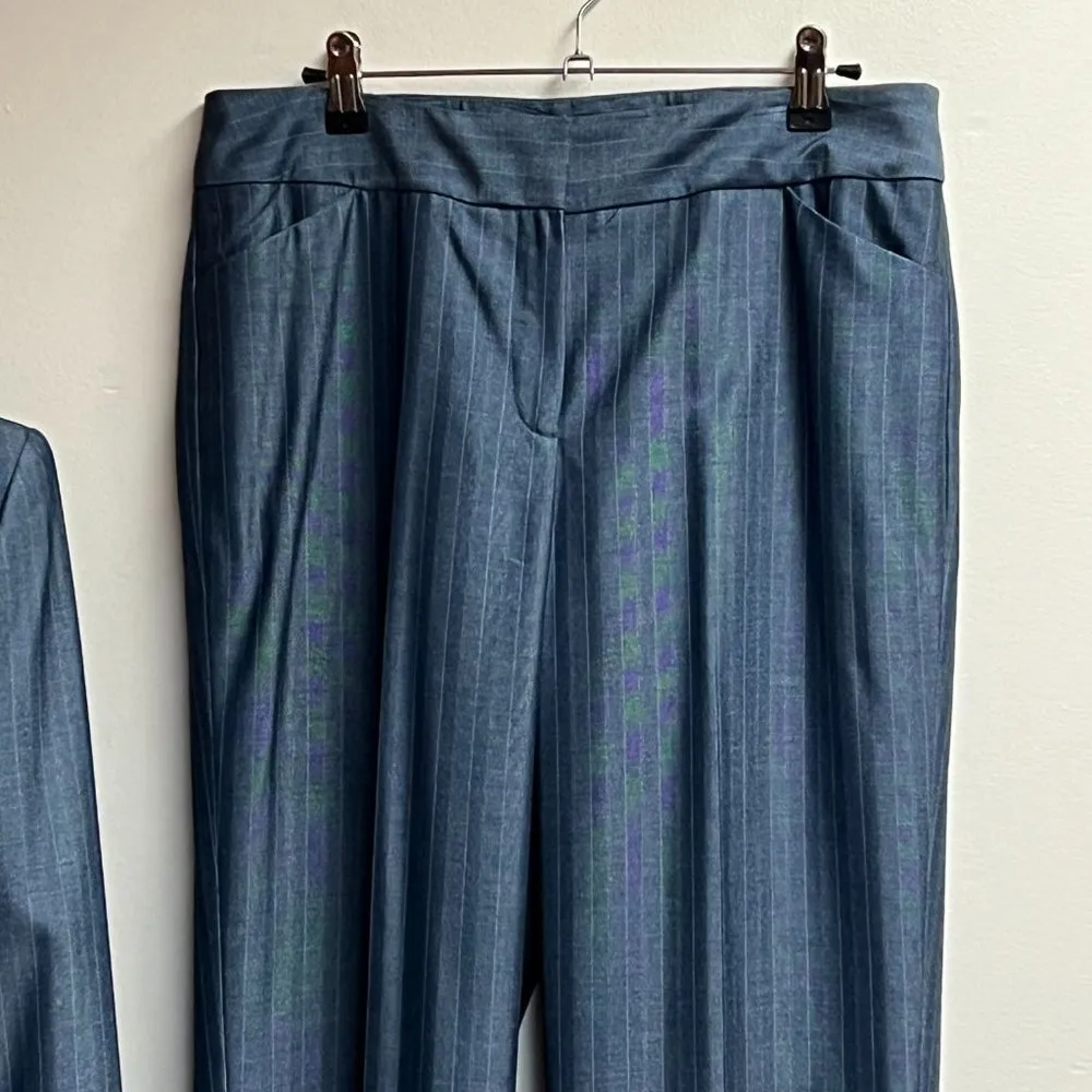 Jones New York Pinstripe Pant Suit - Image 8