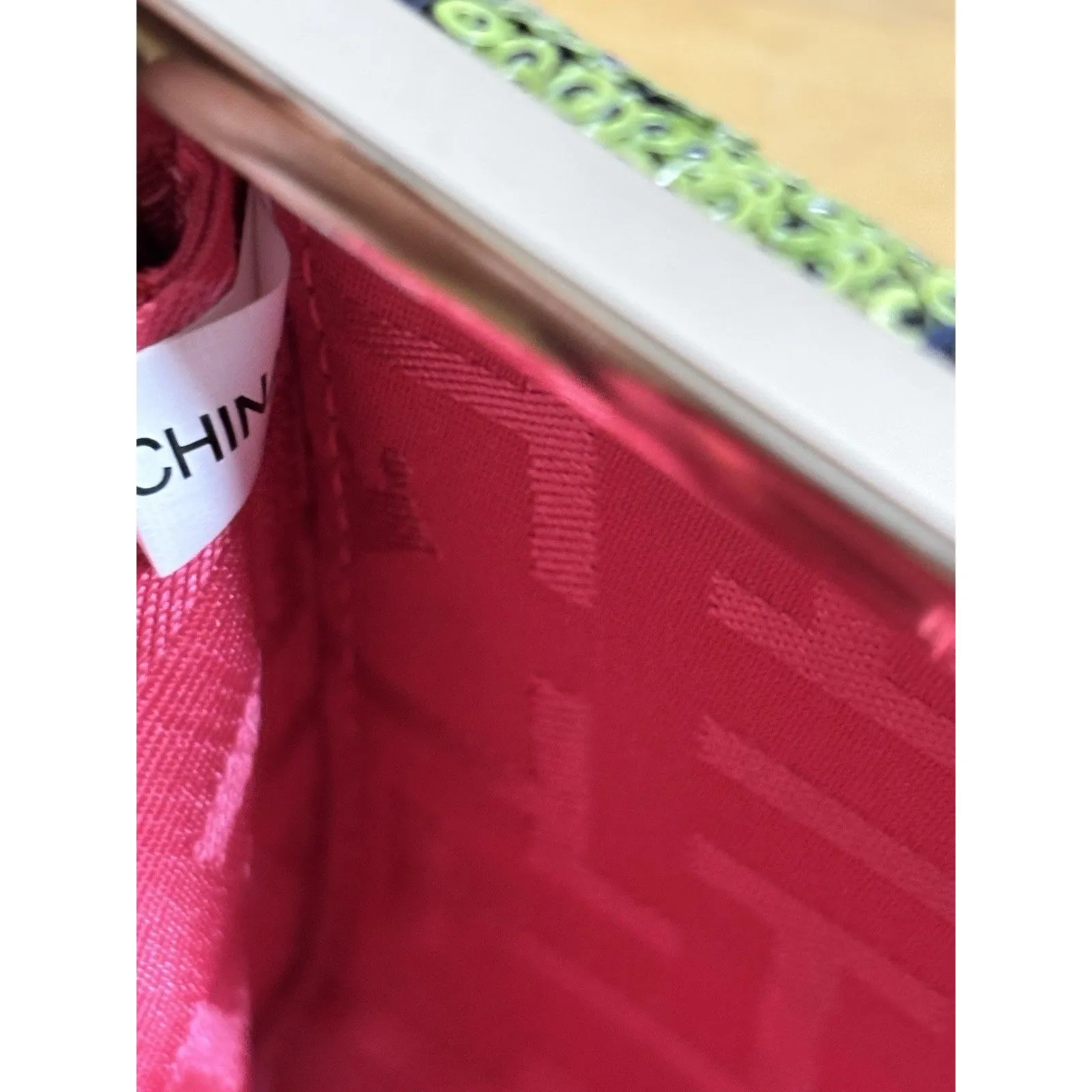 Elaine Turner Green Navy Embellished Clutch Mini Bag With Mirror - Image 14