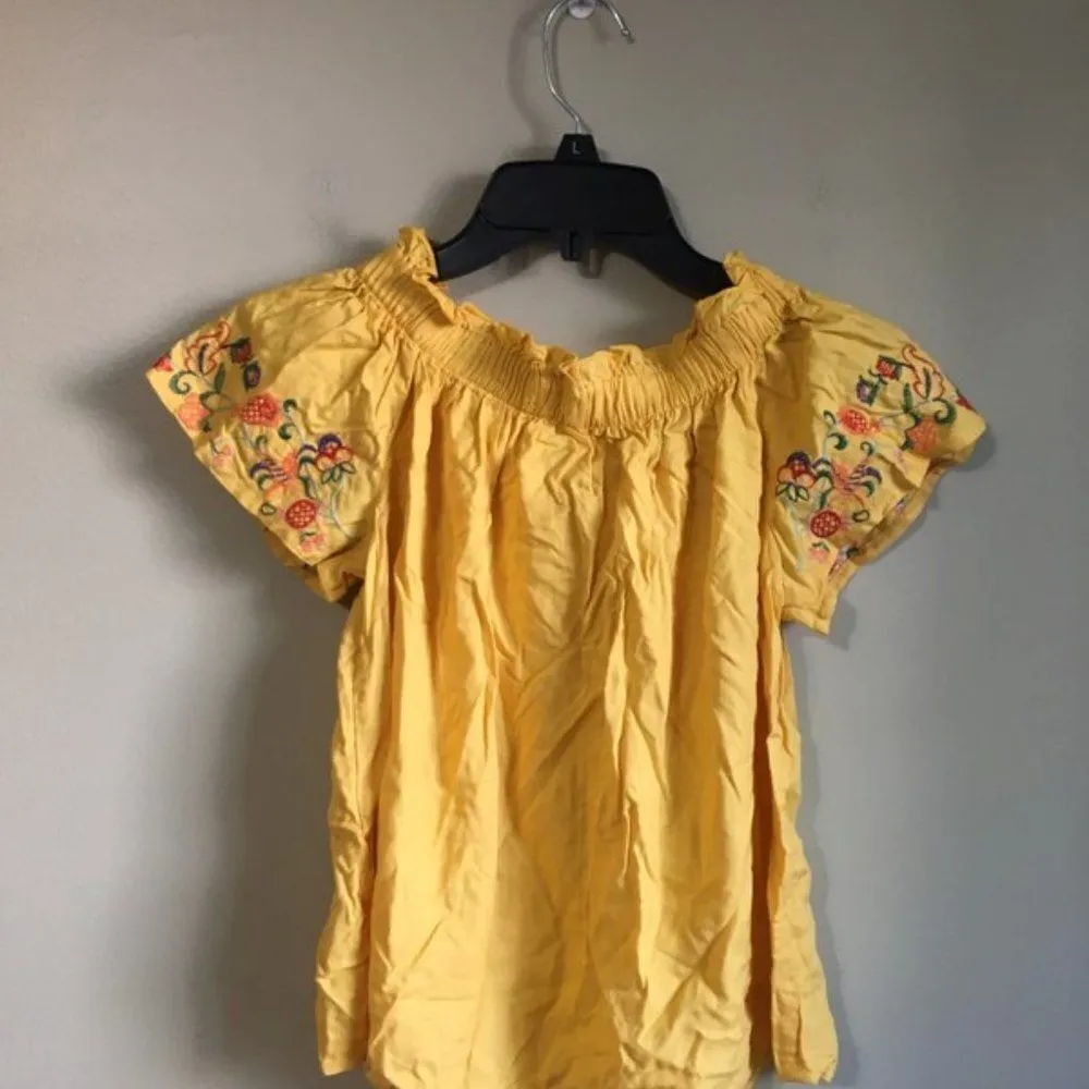 NWT Isa & Ella medium yellow short sleeve top Yellow - Image 4