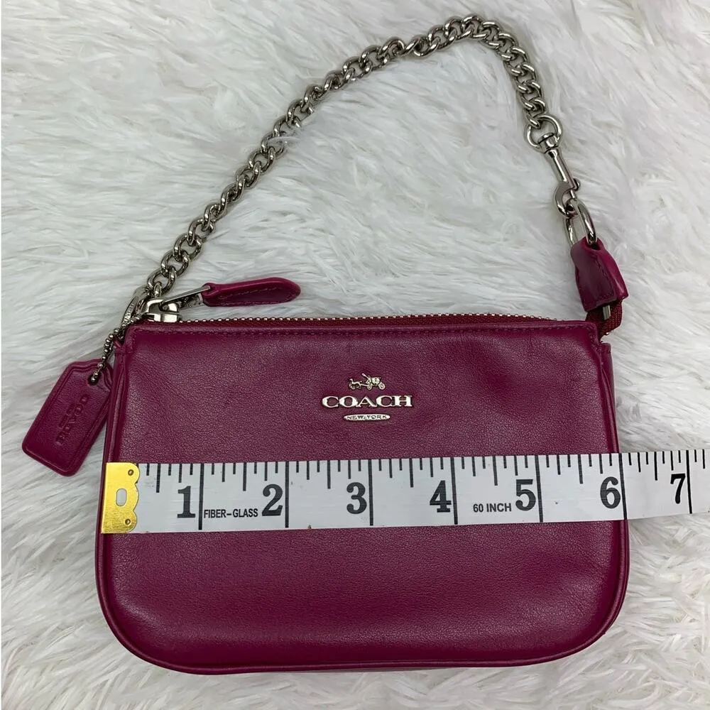 COACH Mini Purse Wristlet 15 in Leather F64791 - Image 13