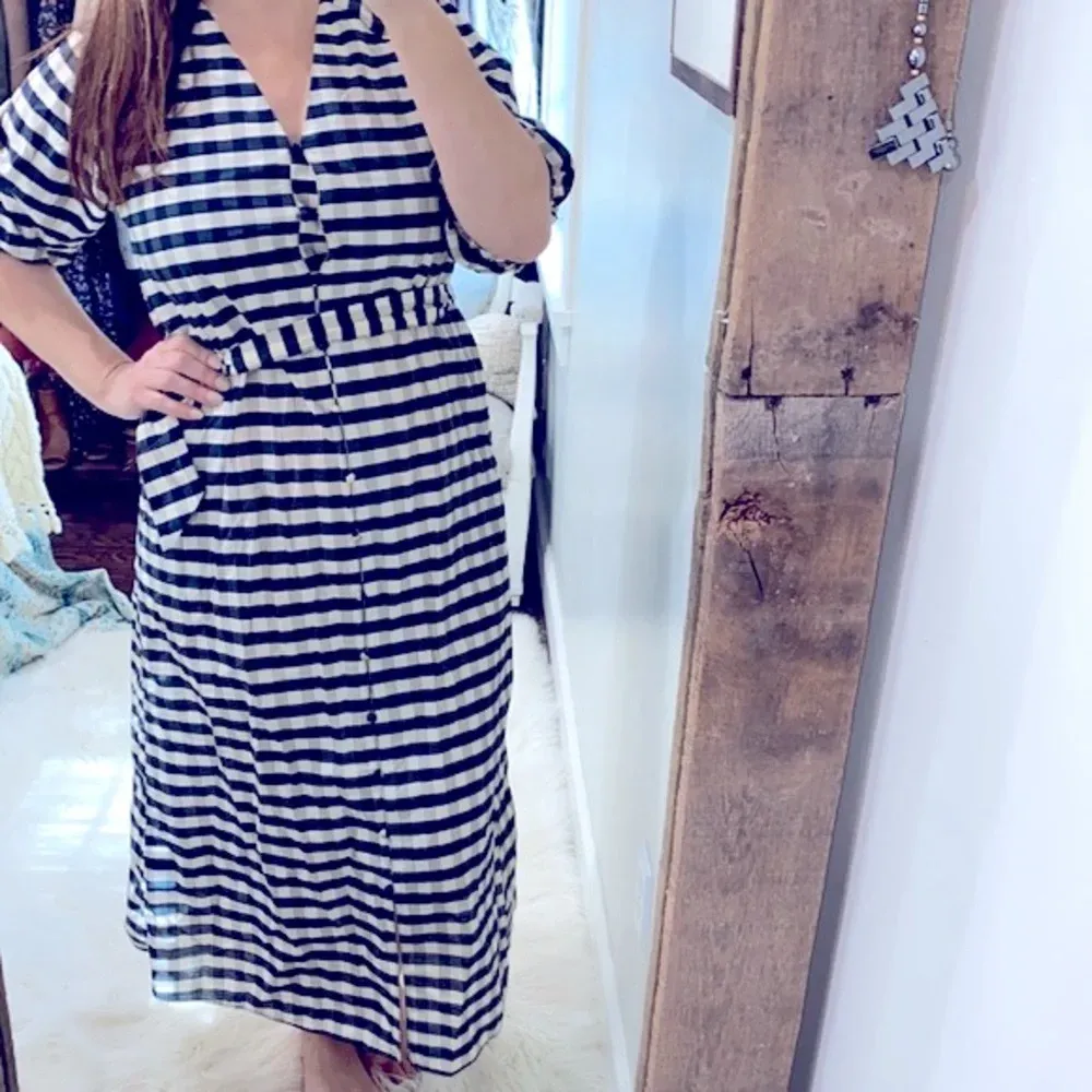 H&M checkered maxi dress size xsmall - Image 2
