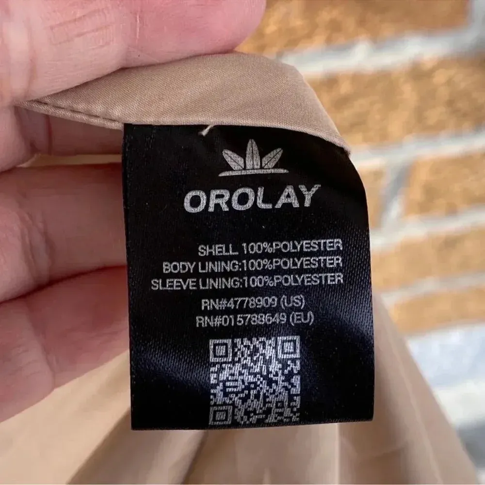 Orolay Women's Long Double Breasted NWT
Trench Coat XS Tan - Image 13