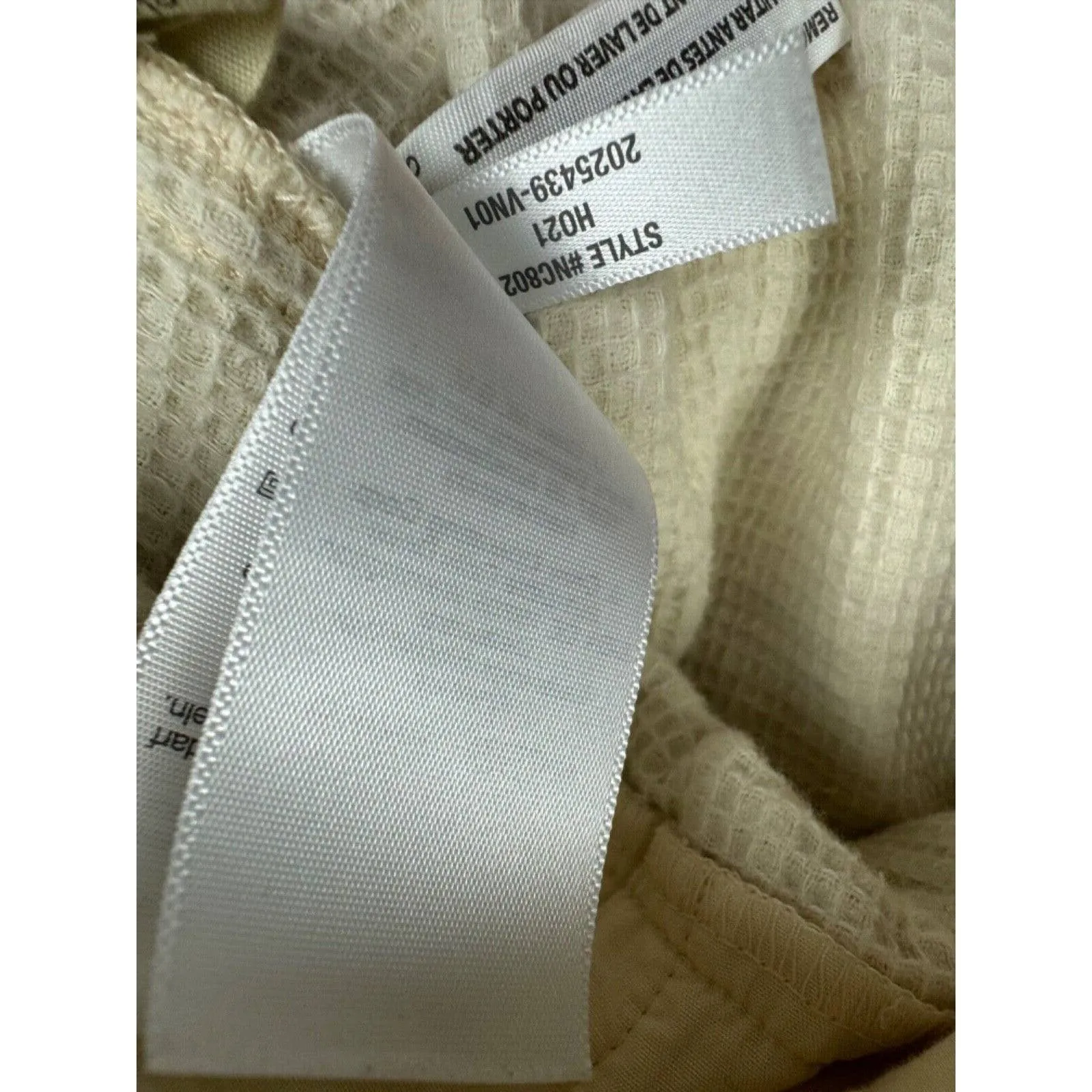 Madewell  Shirt Jacket Womens S Oatmeal Beige Waffleback Branner Pockets Button‎ - Image 8