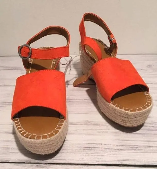 Espadrilles, Size 9 1/2 Orange - Image 4