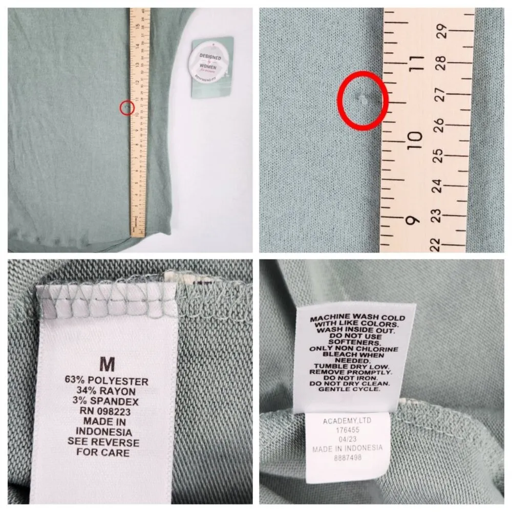 Magellan Outdoors Womens Boyfriend Fit Shirt Iceberg Green Size M - Image 6