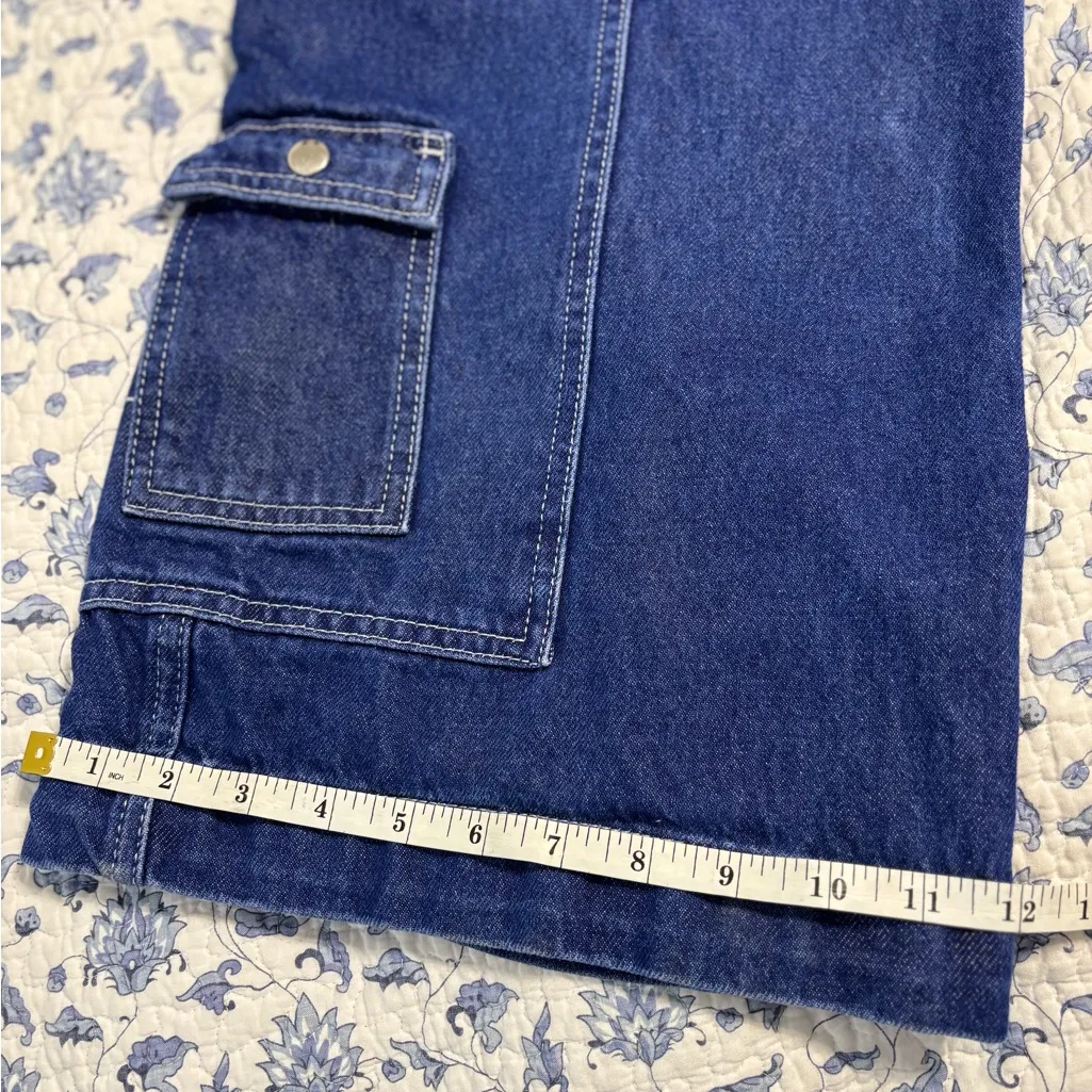 BDG Urban Outfitters Presley Blue Denim Jeans Size 24. Wide leg cargo Y2K vibes. - Image 8