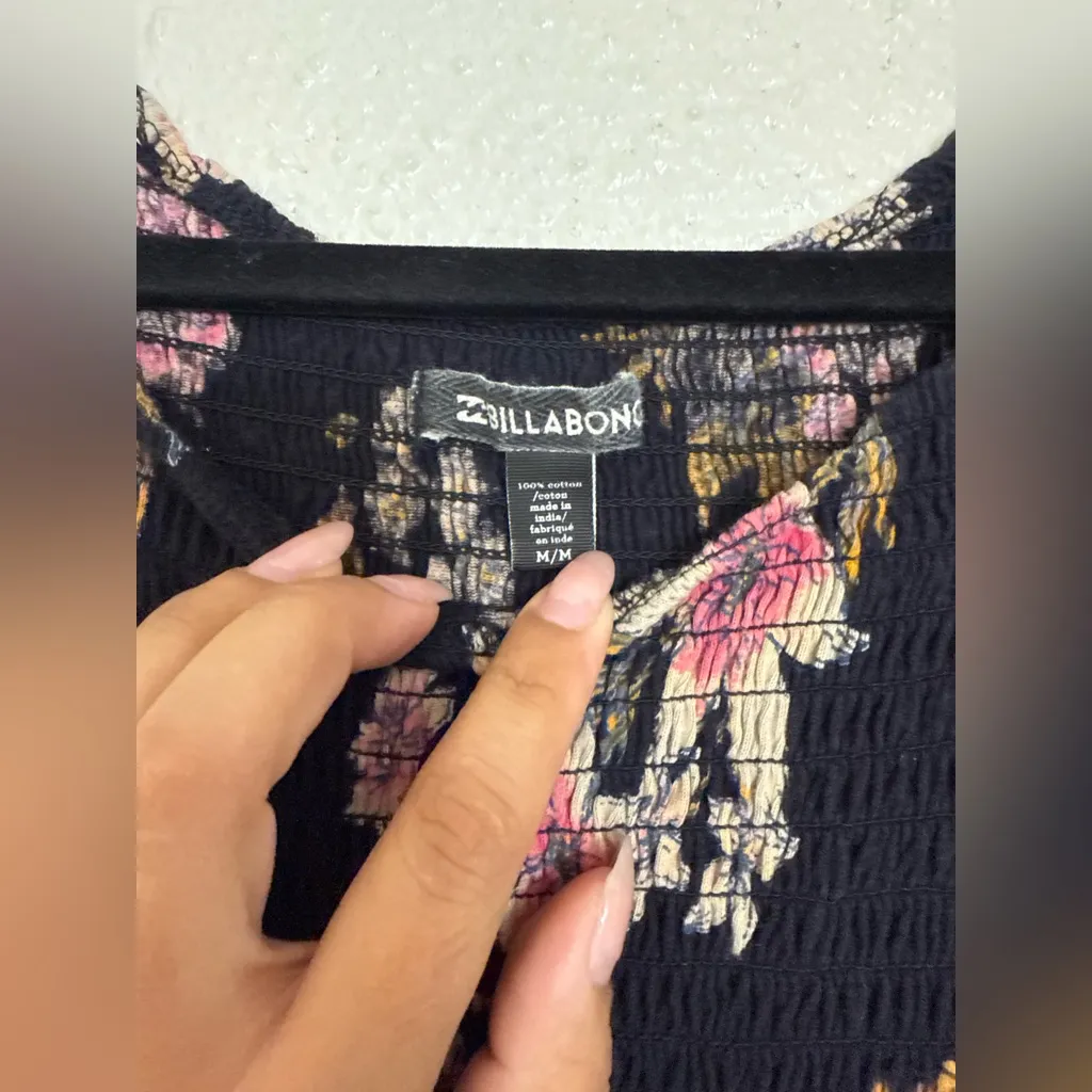Billabong Floral Mini Dress size medium - Image 2