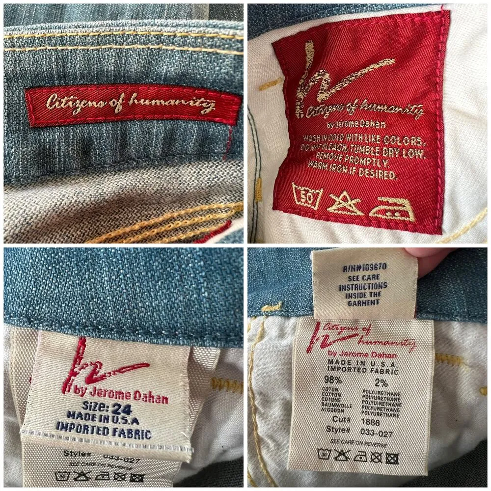 COH Citizens of Humanity (24) (28x23) Crossroads Carpenter Capri Jeans - Image 12