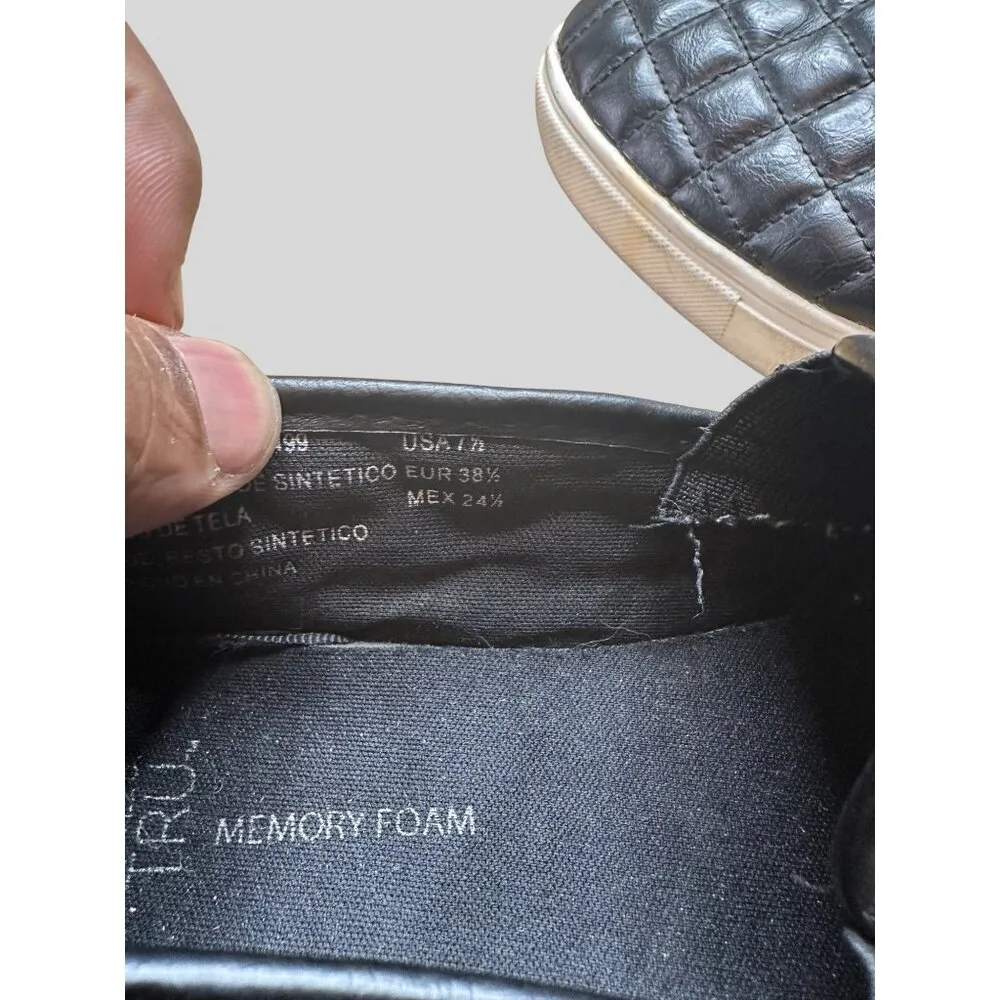 Time & Tru Size 7.5 Quilted Slip-On Fashion Casual Footwear Shoes Sneakers - Image 8