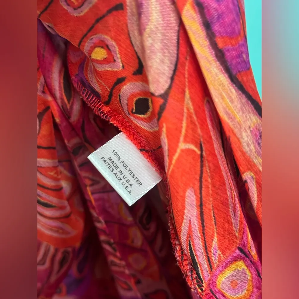 MISA Los Angeles MISA One-Shoulder Single Flutter Sleeve high low butterfly NEW - Image 5