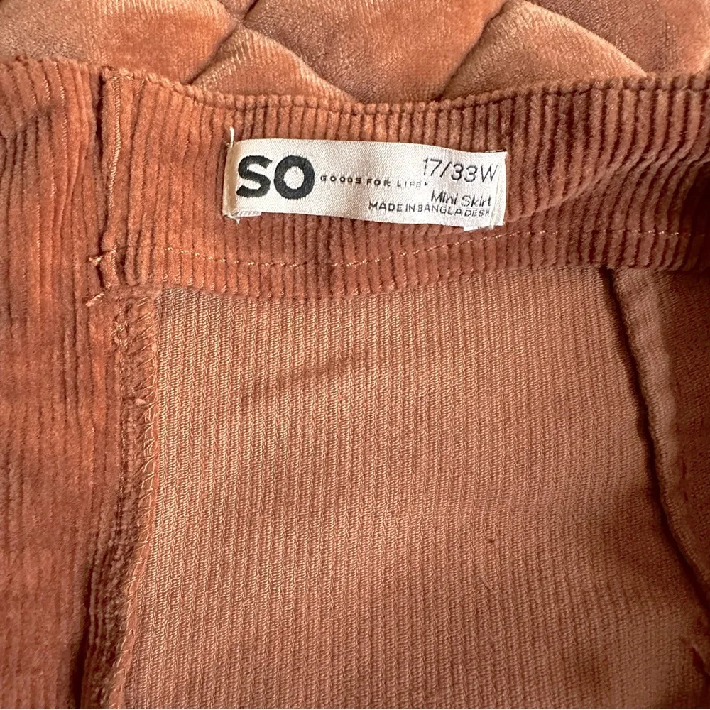 SO Casual Corduroy Wrap Mini Skirt - Image 2