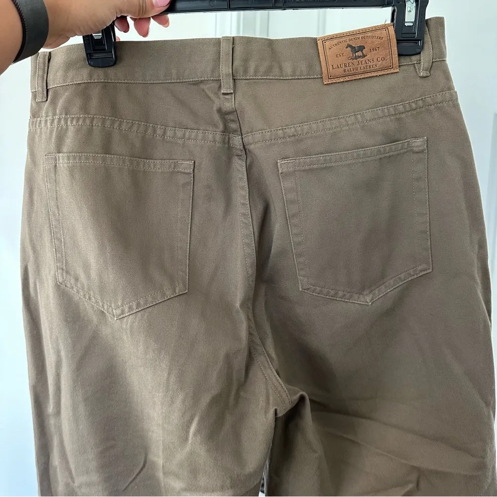 Lauren Jeans Co Ralph Lauren Brown Women’s Cropped Straight Leg Denim Jeans 8 - Image 7