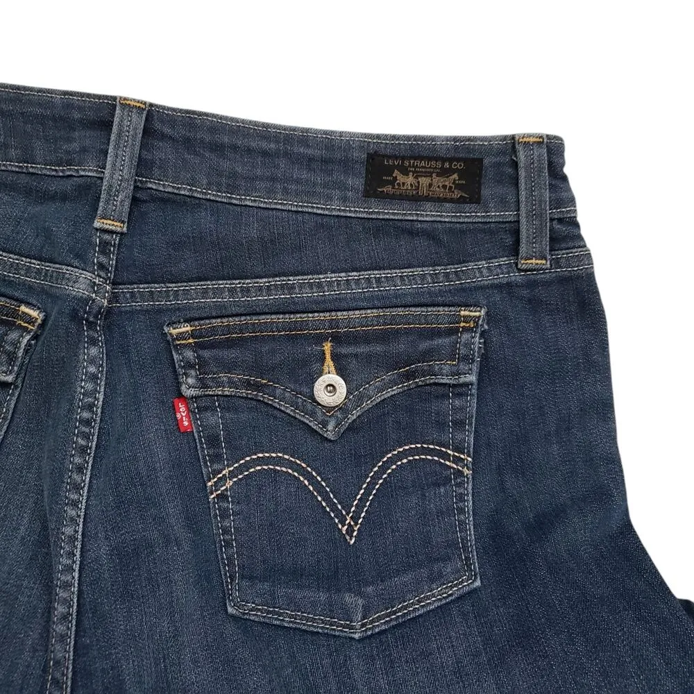 Levis Low Bootcut 545 Jeans Womens 16 Denim Flap Pocket Western Rodeo Y2K - Image 11