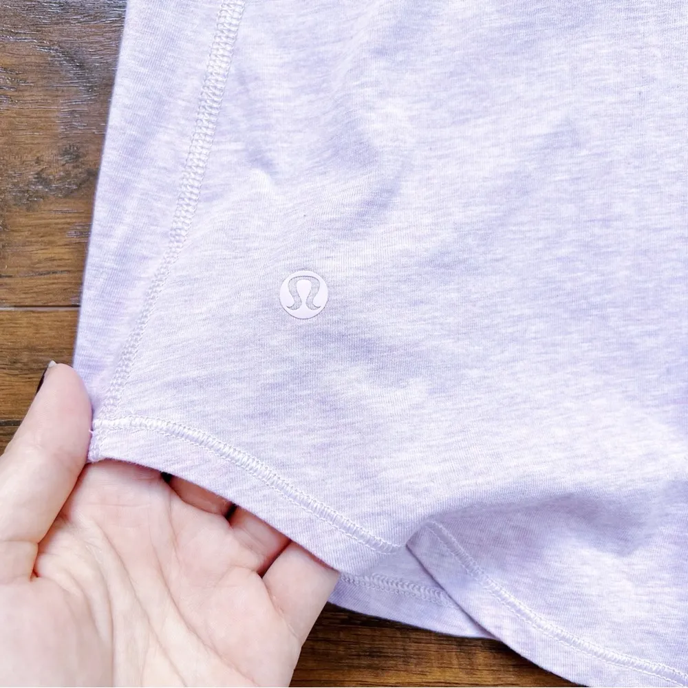 Lululemon • Breezy Tank top strappy cross back Heathered Pretty Purple lavender - Image 10