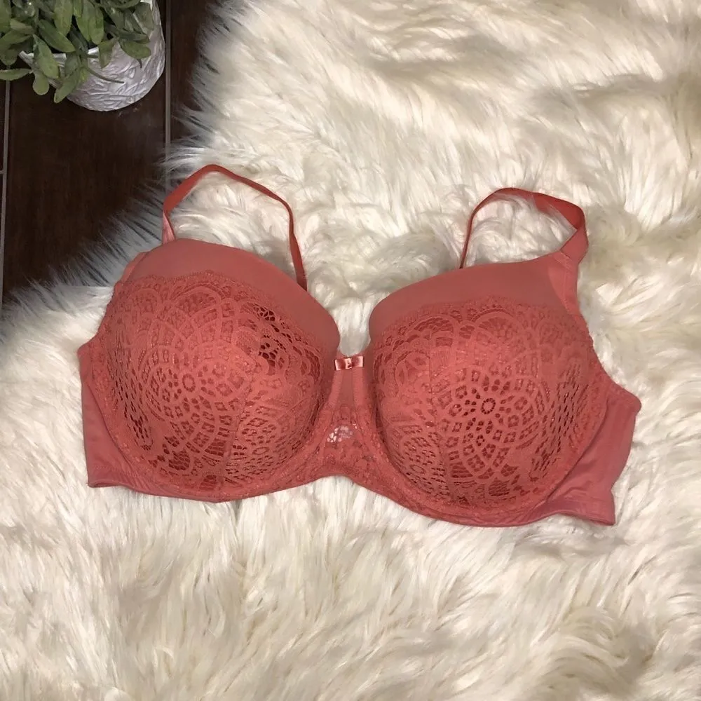 Auden Women's Plus Lightly Lined Balconette 46DDD Pink Size undefined - Image 2