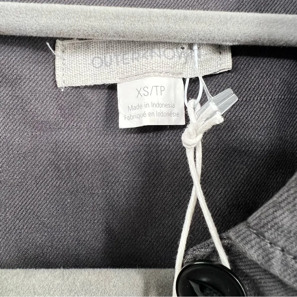 Outerknown Long Sleeve Cotton Linen Blend S.E.A. Suit Jumpsuit Sz XS Storm Grey Gray - Image 5